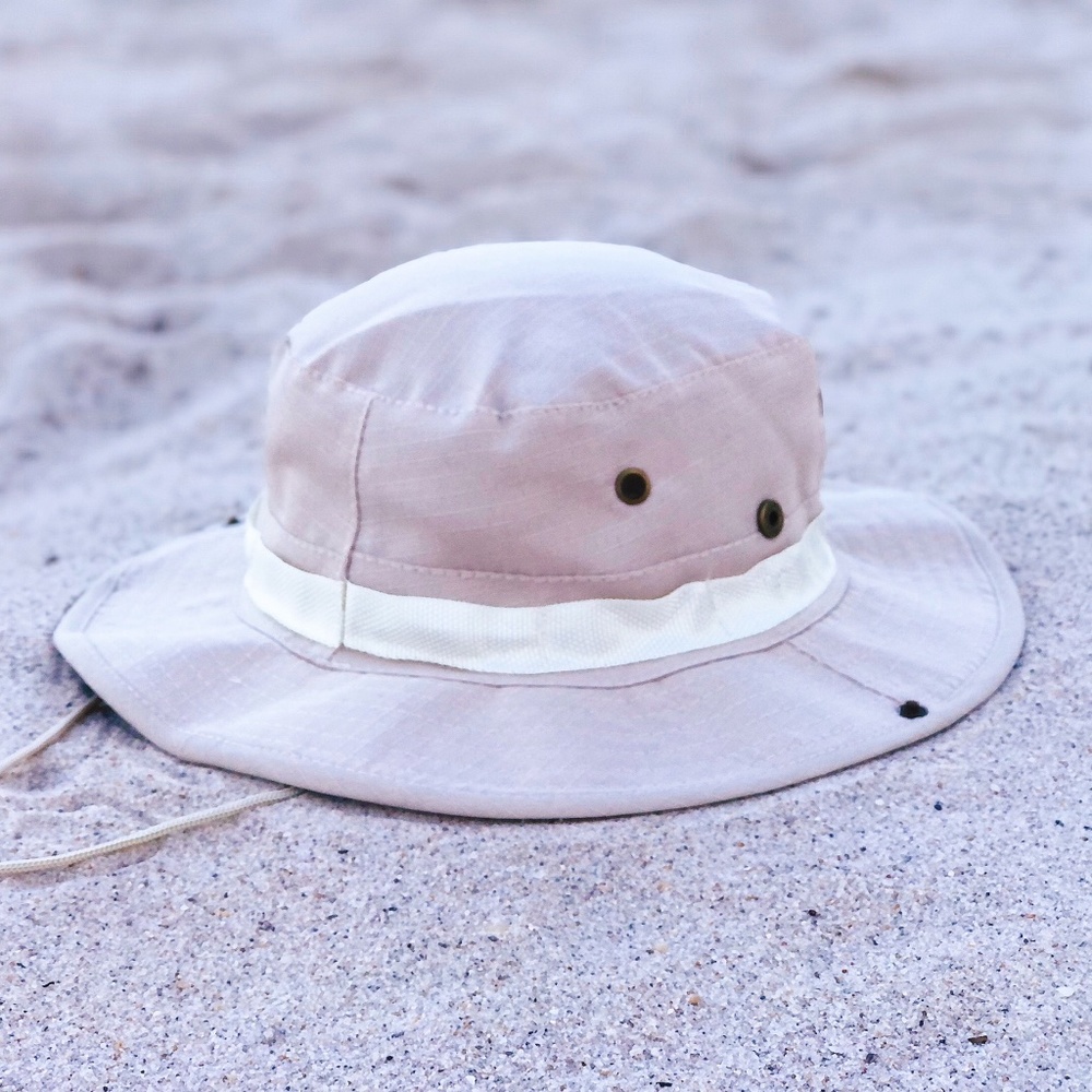 Beige Men's Safari Sun Hat with Face String